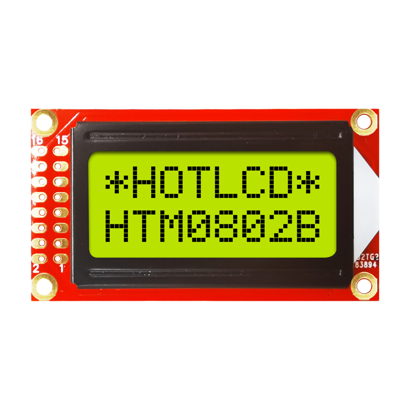 Character LCD Modules |8x2 STN mono+ Yellow/Green Display with Yellow/Green Side Backlight Arduino