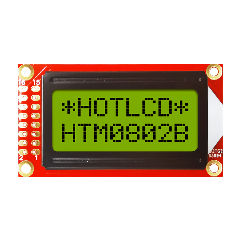 Character LCD Modules |8x2 STN mono+ Yellow/Green Display with Yellow/Green Side Backlight Arduino