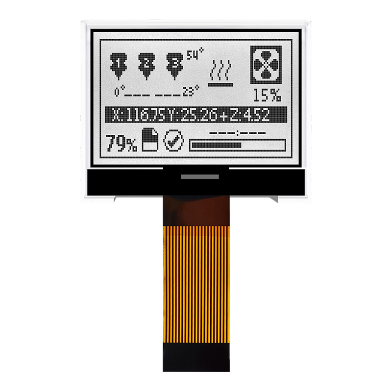 Graphic COG LCD MODULES 128X64  FSTN+ Display with White Side Backlight