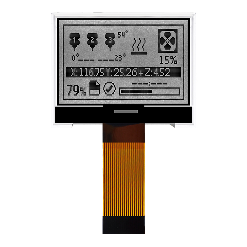 Graphic COG LCD MODULES 128X64  FSTN+ Display with White Side Backlight