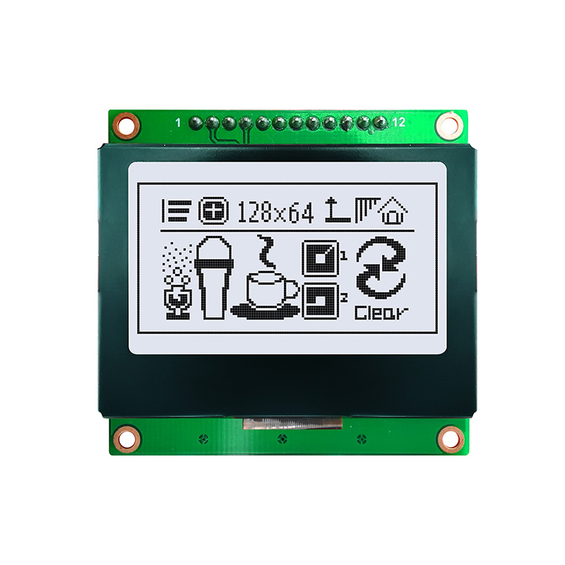 128X64 graphic LCD module FSTN + white backlight display with Chinese and English font library