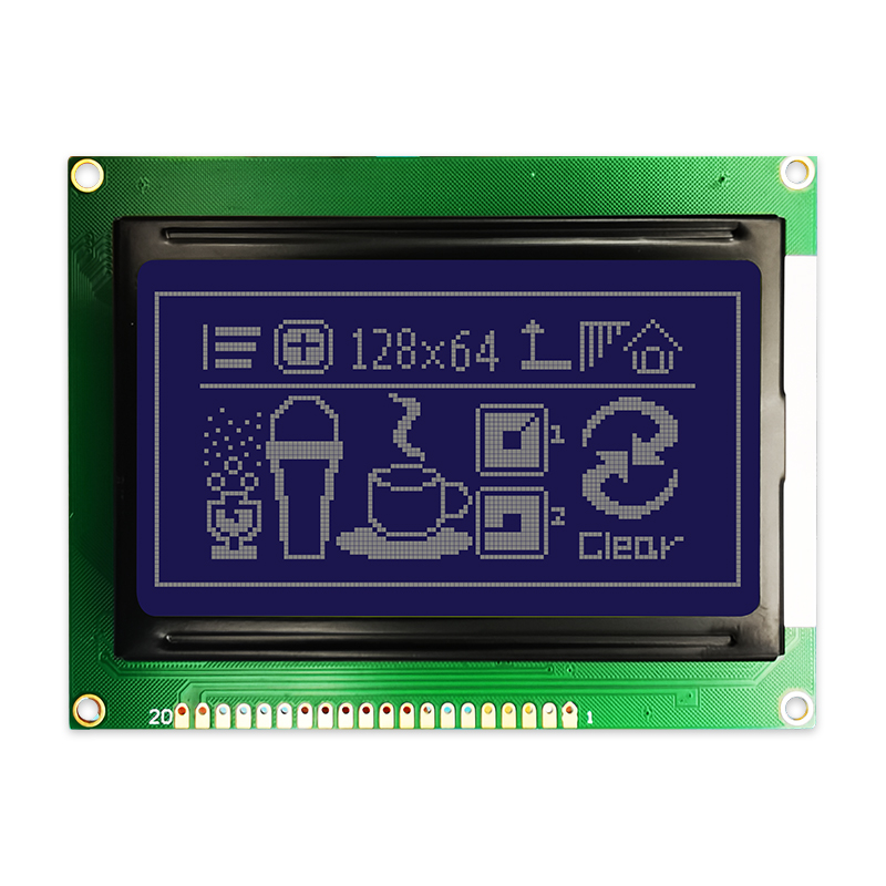 128X64 Graphic LCD Module | STN - Blue Display with White Backlight with Chinese Character Library