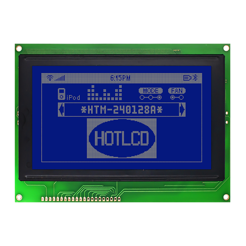 240X128 Graphic LCD Module STN - Blue Display with White Backlight