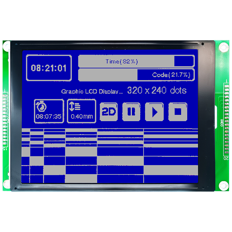 320X240 Graphic LCD Module | STN - Blue Display with White Backlight