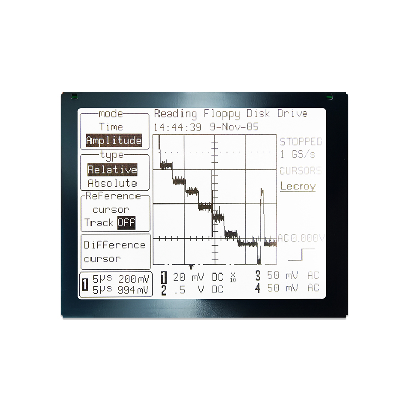 320X240 Graphic LCD Module FSTN+ Gray Display with White Side Backlight