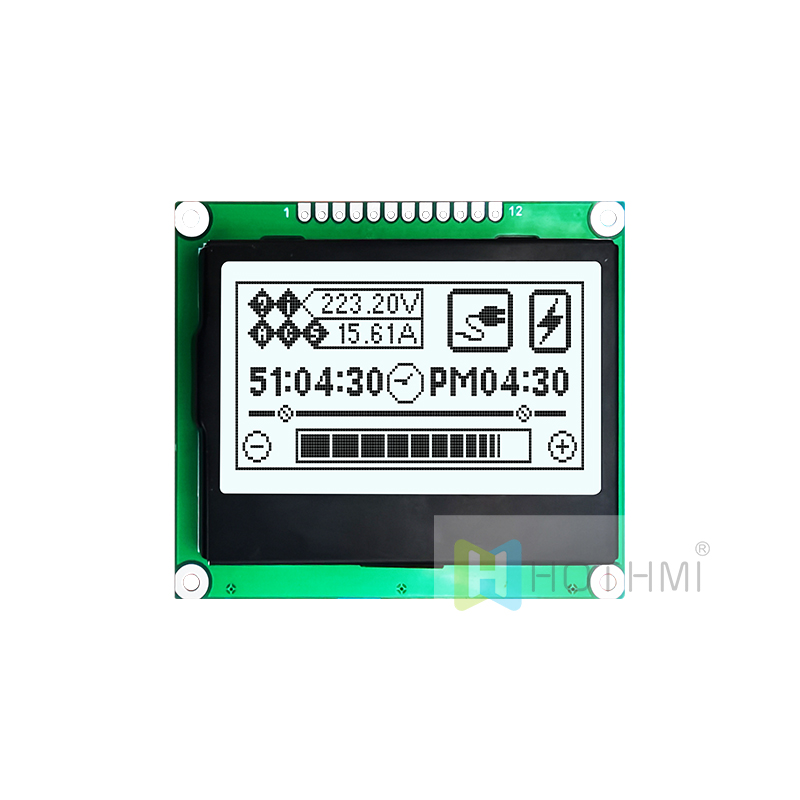 132X64 Graphic LCD Module FSTN + Display with White Side Backlight