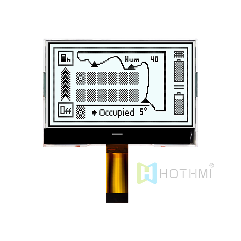 3inch 128X64 Graphic COG LCD | FSTN+ Display with White Side Backlight