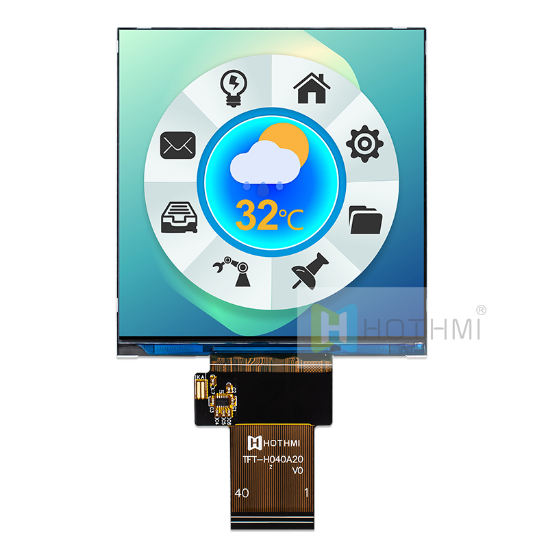 4.0 inch TFT IPS 720X720 px color screen module NV3052 RGB visible in sunlight