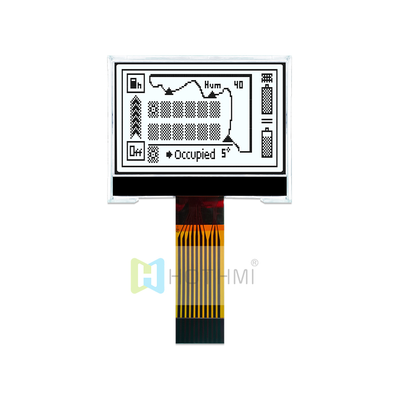 COG dot matrix display SPI  FSTN + Display with White Side Backlight 