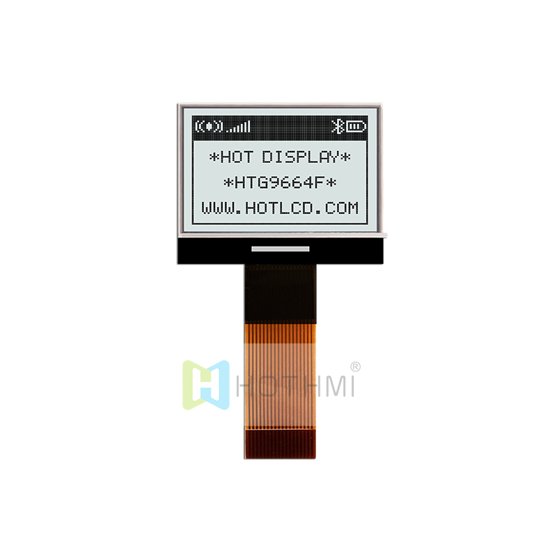 1.1" 96X64 Graphic COG LCD FSTN+ Display with White Backlight