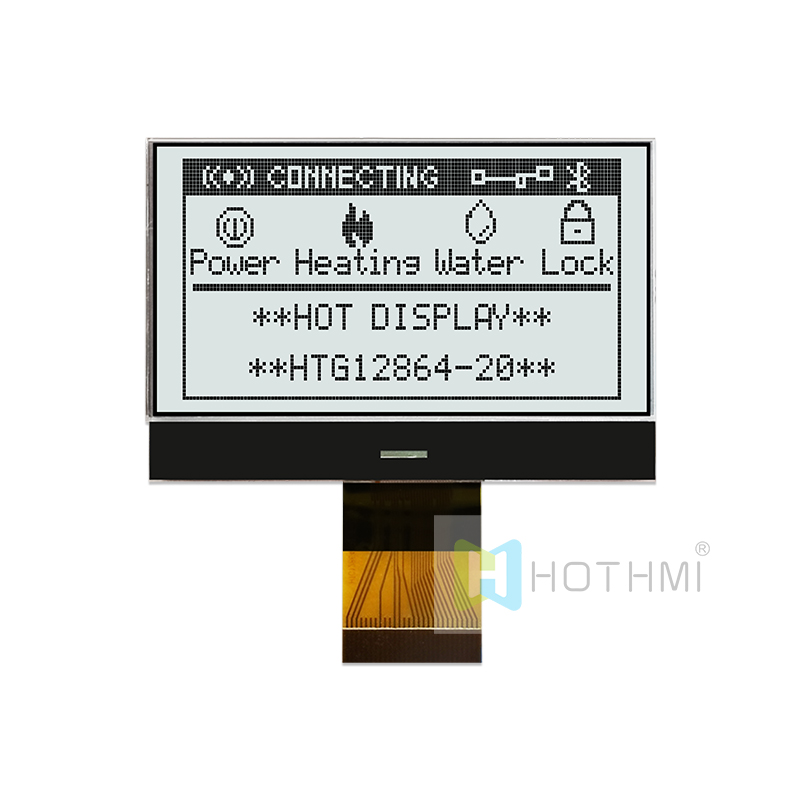 COG LCD MODULES 2.2inch 128X64 Graphic FSTN+ Display with White Side Backlight