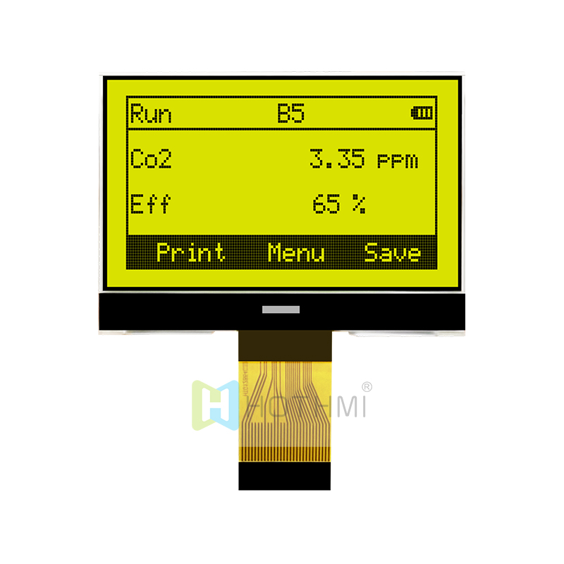 2.4inch 128x64 Graphic COG LCD Module STN + Yellow/Green Display With Yellow/Green Backlight