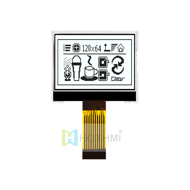Graphic COG LCD 1.5"inch 128x64  SPI | FSTN+ Display with Side White Backlight
