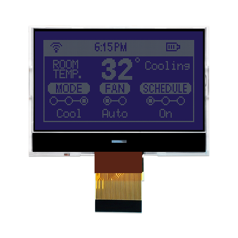 2.7inch 128X64 Graphic COG LCD | STN - Blue Display with White Backlight