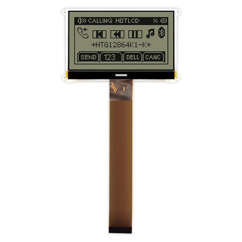 Graphic COG LCD 3.1inch 128X64  | FSTN+ Display with White Side Backlight + Mounting Holes