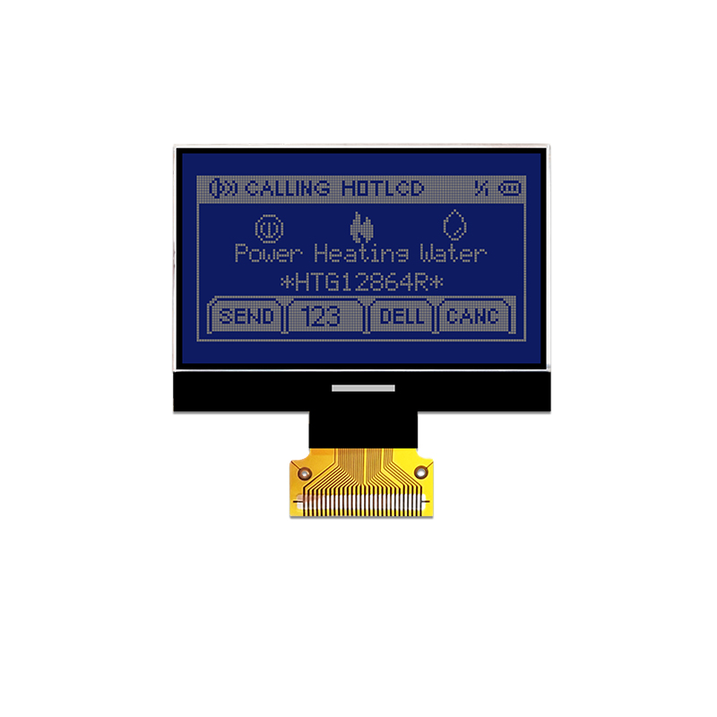Graphic COG LCD 1.8inch 128X64  | STN - Blue Display with White Side Backlight