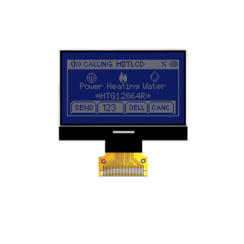 1.8inch 128X64 Graphic COG LCD | STN - Blue Display with White Side Backlight