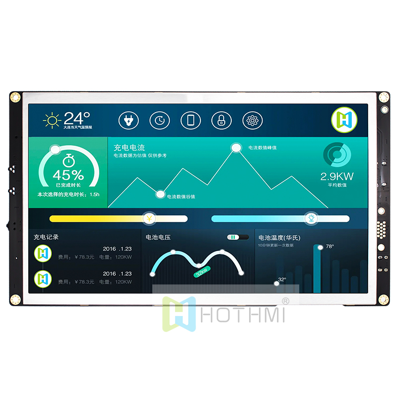 10.1 inch high-brightness 1024x600 pixel TFT color LCD module with HI driver board/Raspberry Pi