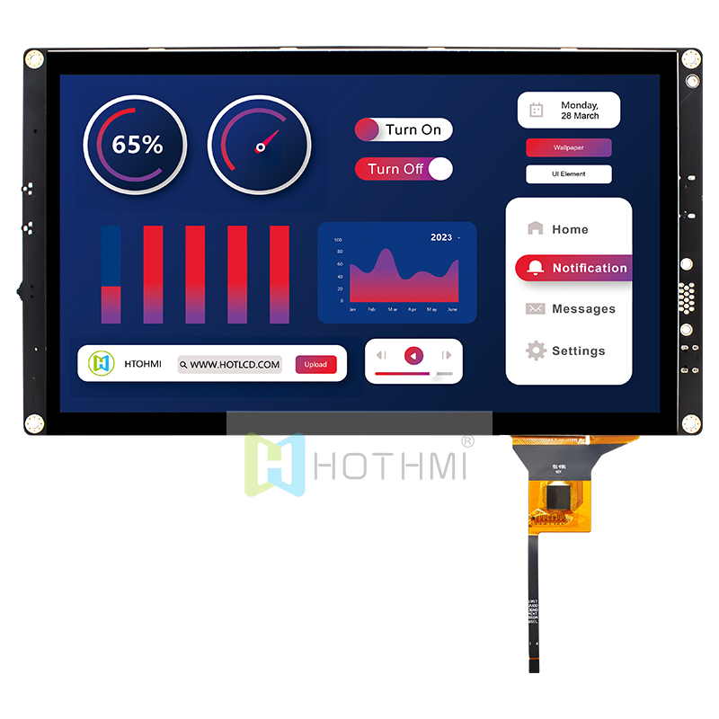 10.1inch high-brightness 1024x600 pixel TFT color LCD module with HI driver board/capacitive touch