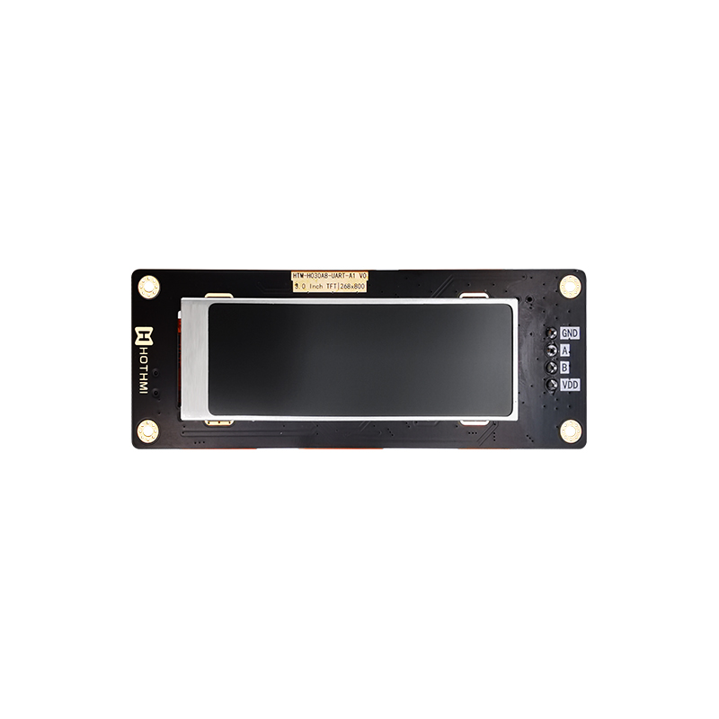 3”268x800 Px UART TFT smart serial screen IPS full viewing angle, high brightness and readable under sunlight