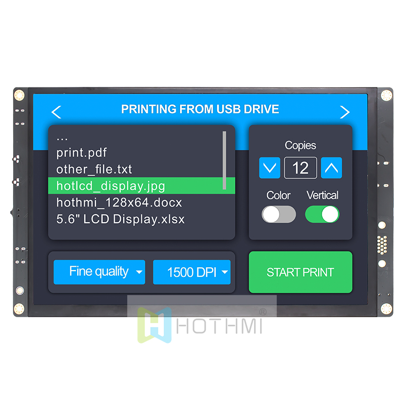 10.1 inch high-brightness 1280x800 pixel TFT color LCD module with HDMI driver board/optional capacitive touch