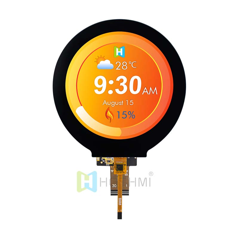 3.4inch MIPI DSI Round capacitive touch TFT LCD Display IPS