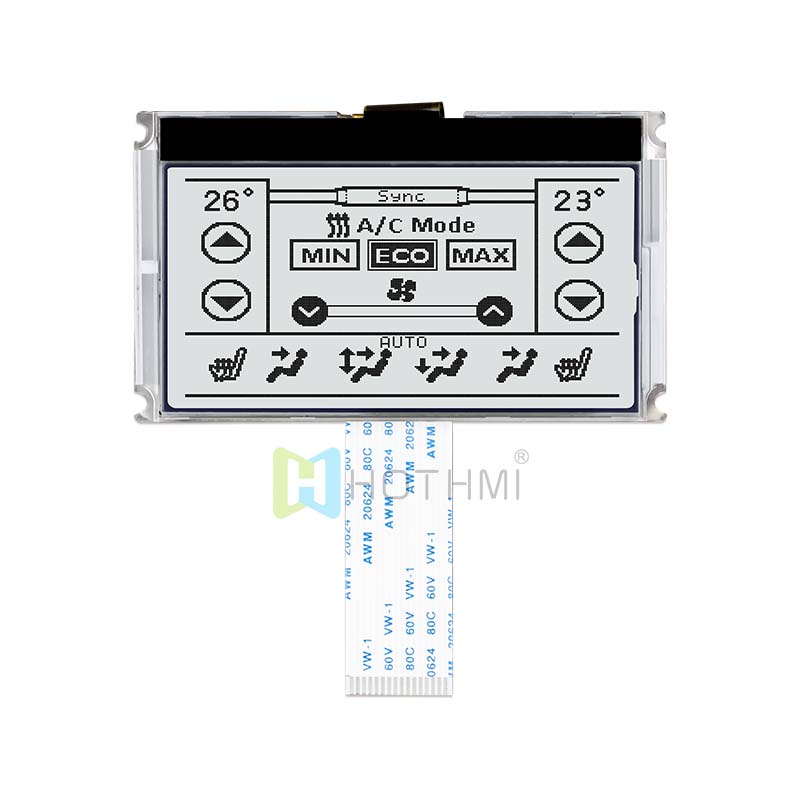 2.9 inch 240X120 graphic COG LCD module FSTN+ display with white backlight UC1608