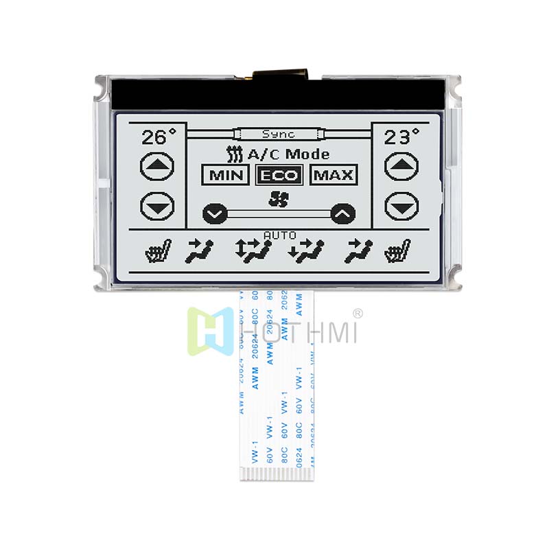 COG LCD MODULES 2.9inch 240X120 SPI FSTN+ display with white backlight