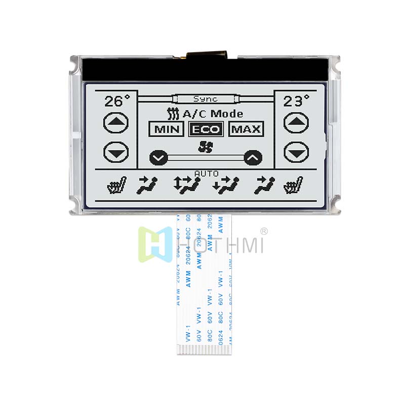 2.9inch 240X120 graphic COG LCD module SPI FSTN+ display with white backlight