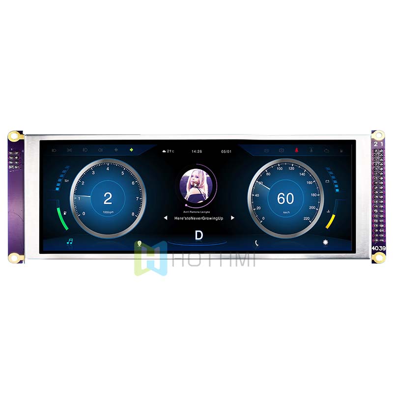 7.84 inch color TFT strip LCD module 400x1280 pixel MCU Arduino display