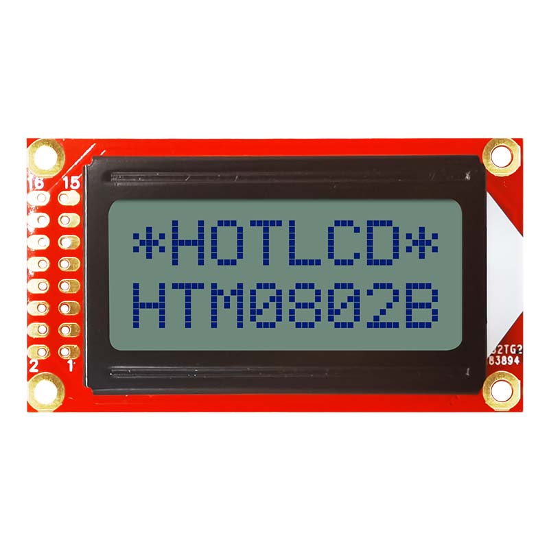 Character LCD Modules |2X8 MONO STN+ Gray Background with Yellow/Green Backlight-Arduino