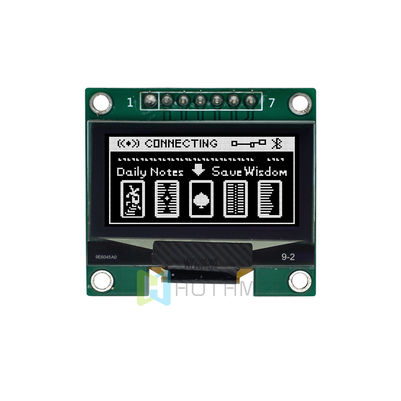 1.3寸128x64白色图形OLED模块 单色显示器SSD1306