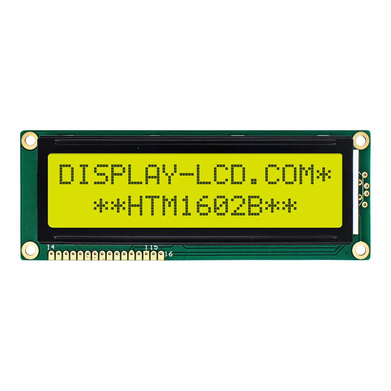 2X16 Character LCD Display | STN+ Yellow/Green with Side Yellow/Green Backlight-Arduino