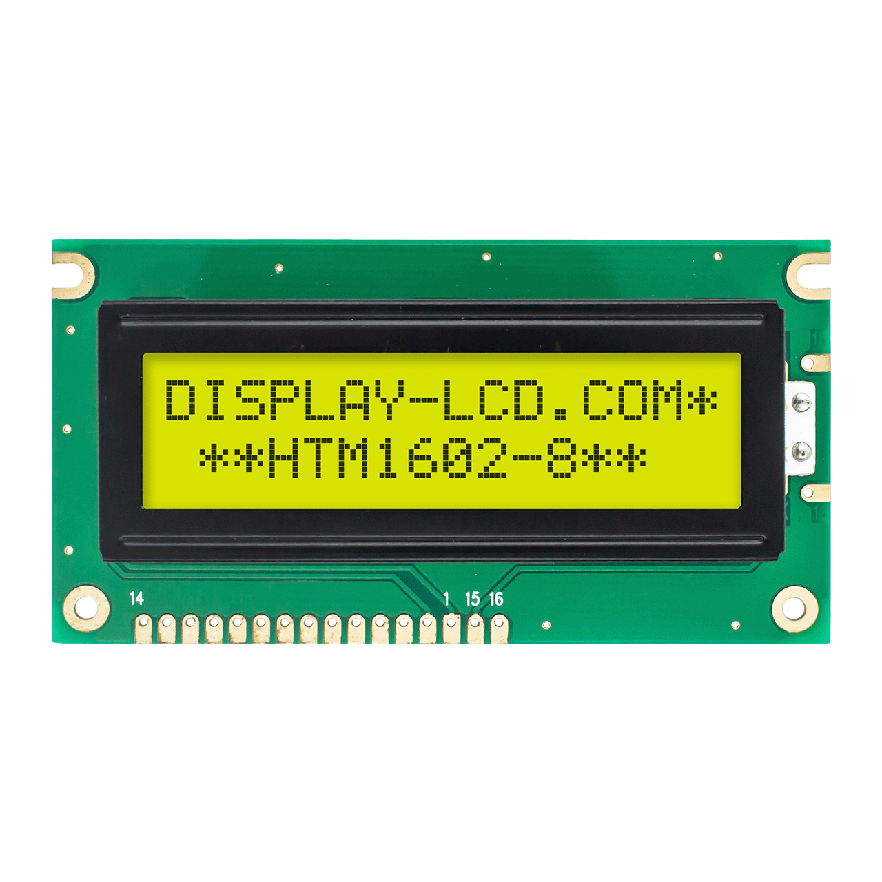 Character LCD Module |2X16 STN+ Yellow/Green with Side Yellow/Green Backlight Display-Arduino
