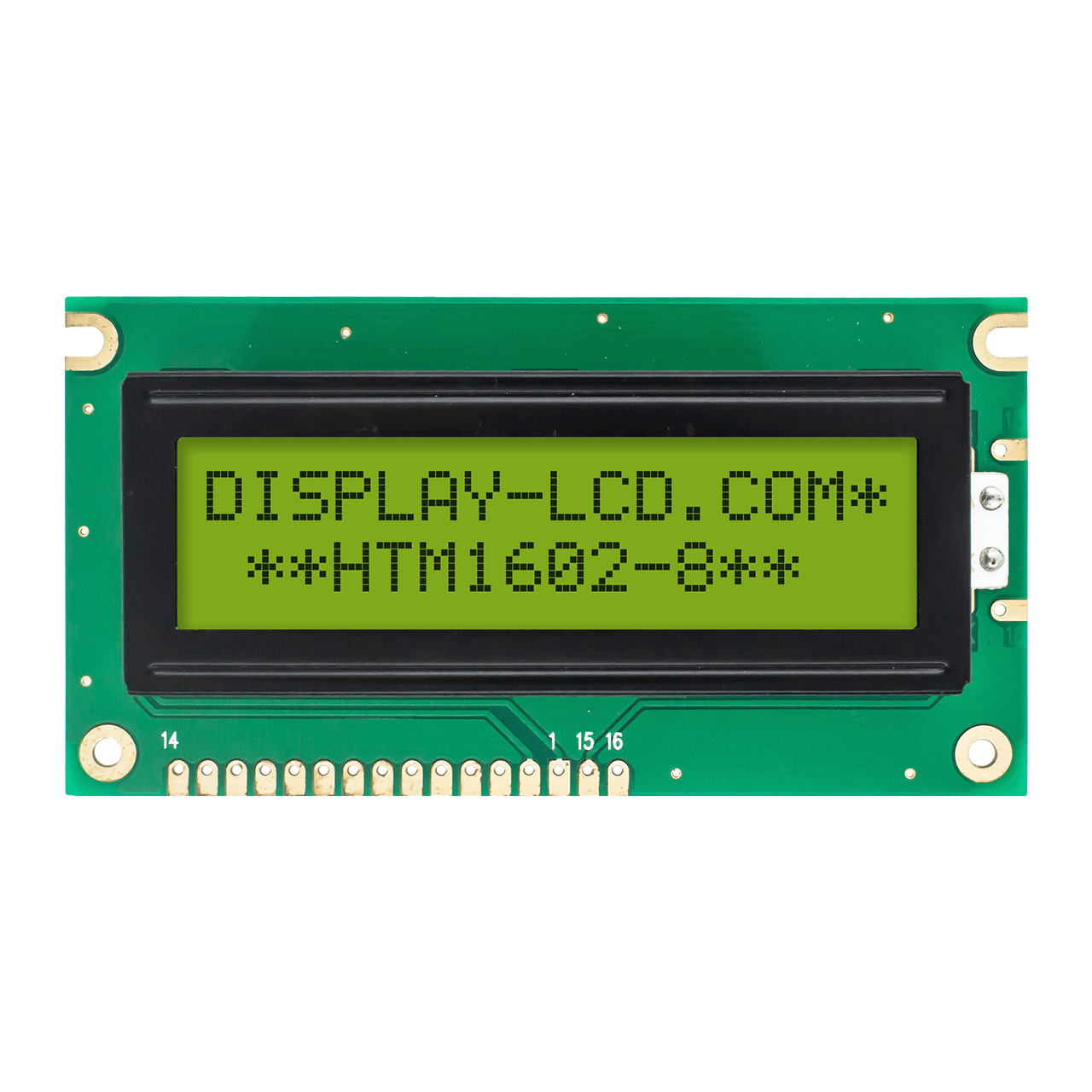 Character LCD Module |2X16 STN+ Yellow/Green with Side Yellow/Green Backlight Display-Arduino