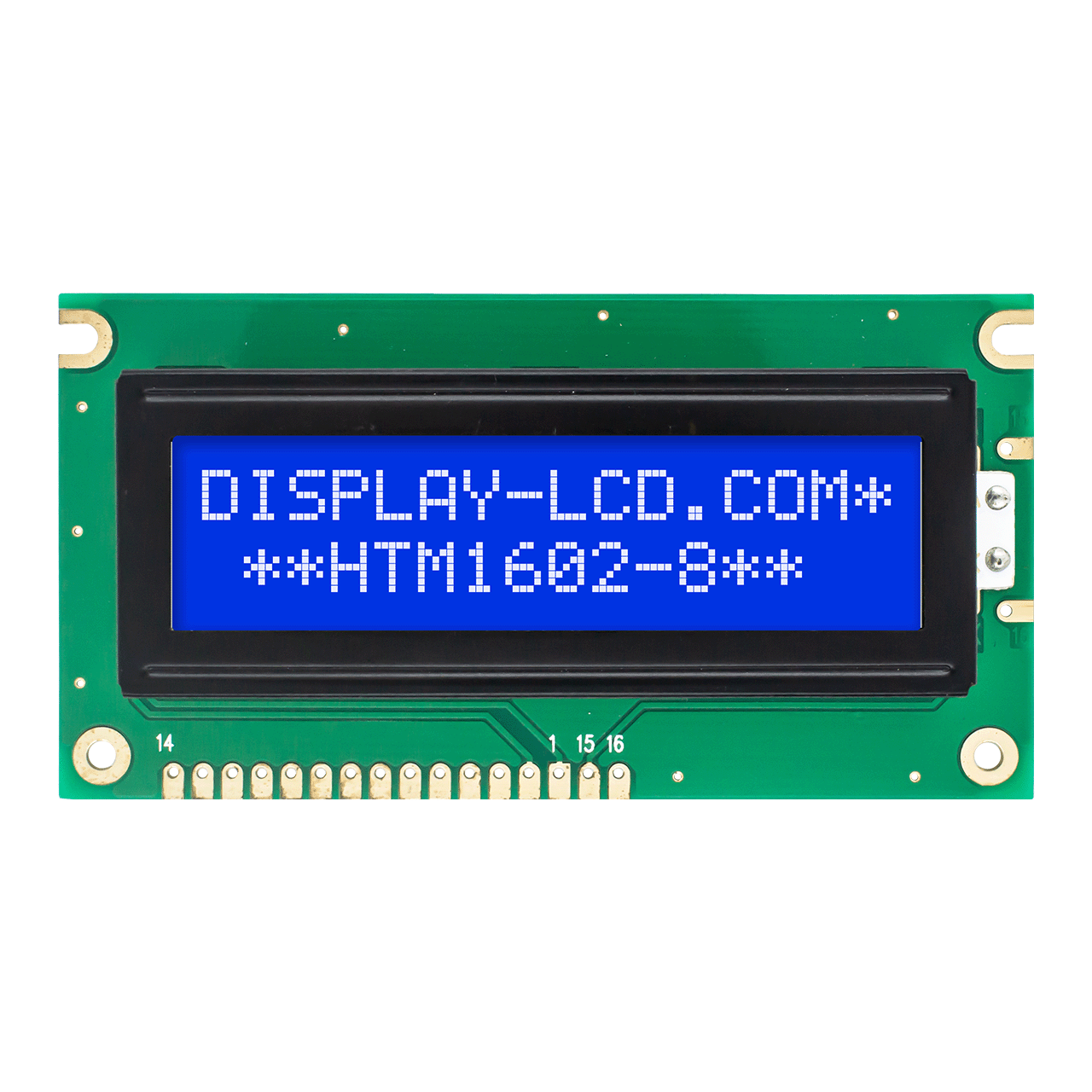 2X16 字符液晶模组显示屏 | STN-蓝色带白侧背光5.0V-Arduino