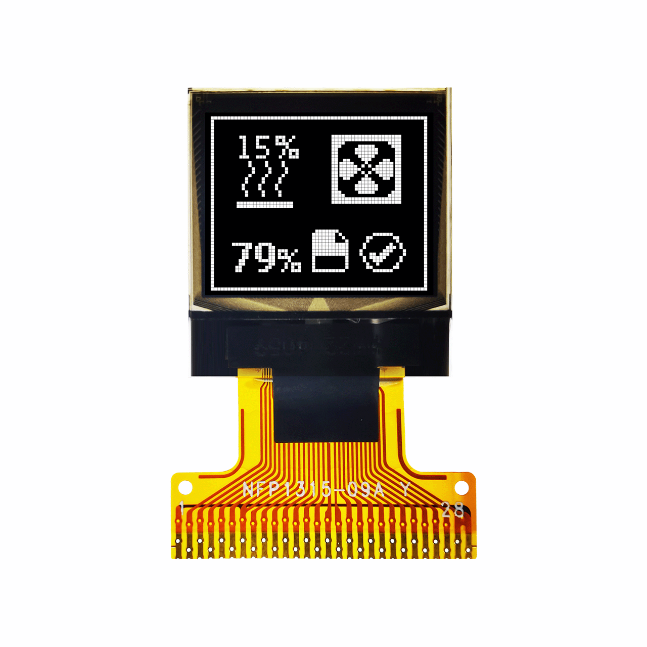 0.66 inch 64x48 White Graphic OLED MONO DISPLAY SSD1315