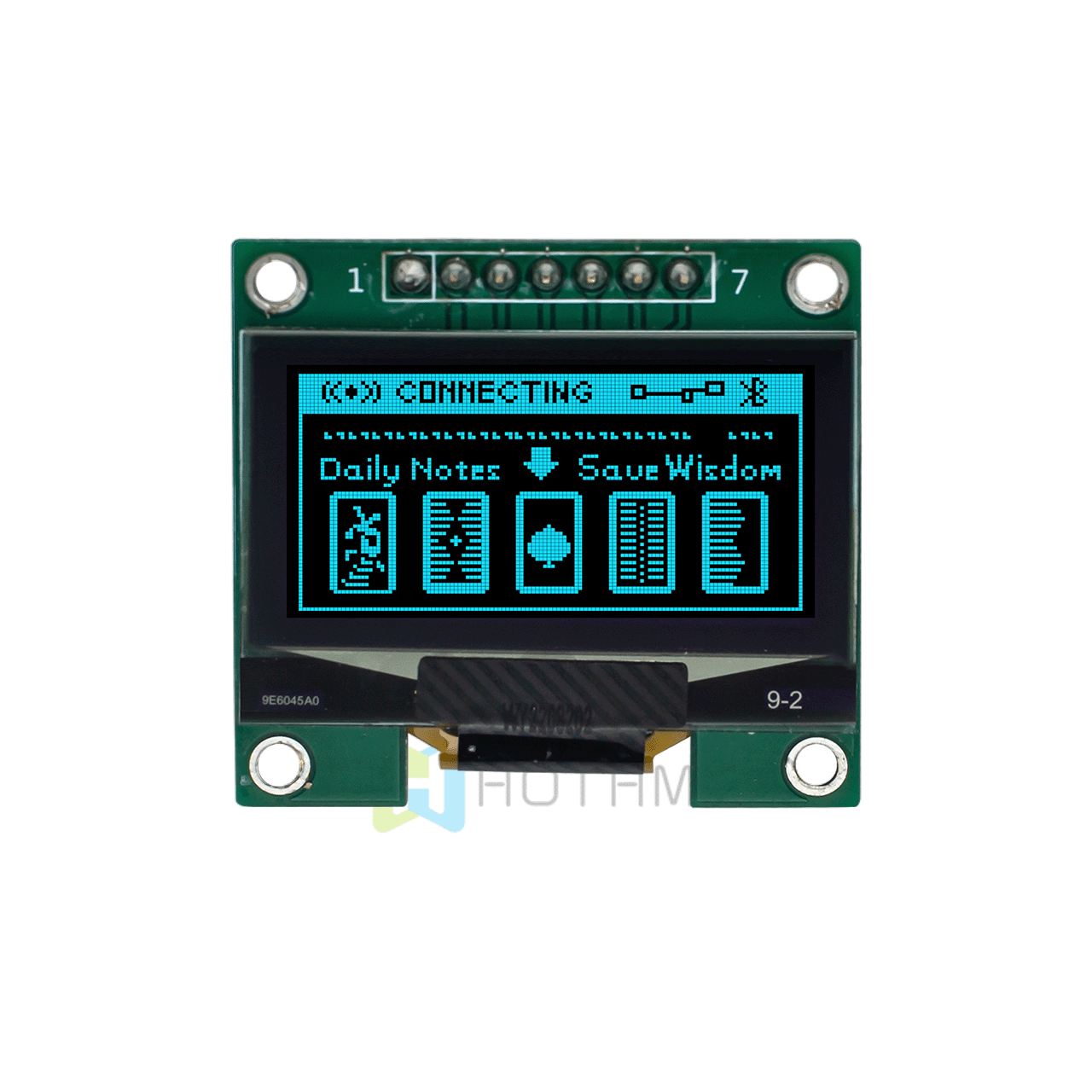 1.3英寸128x64蓝色图形OLED模块单色显示器SSD1306