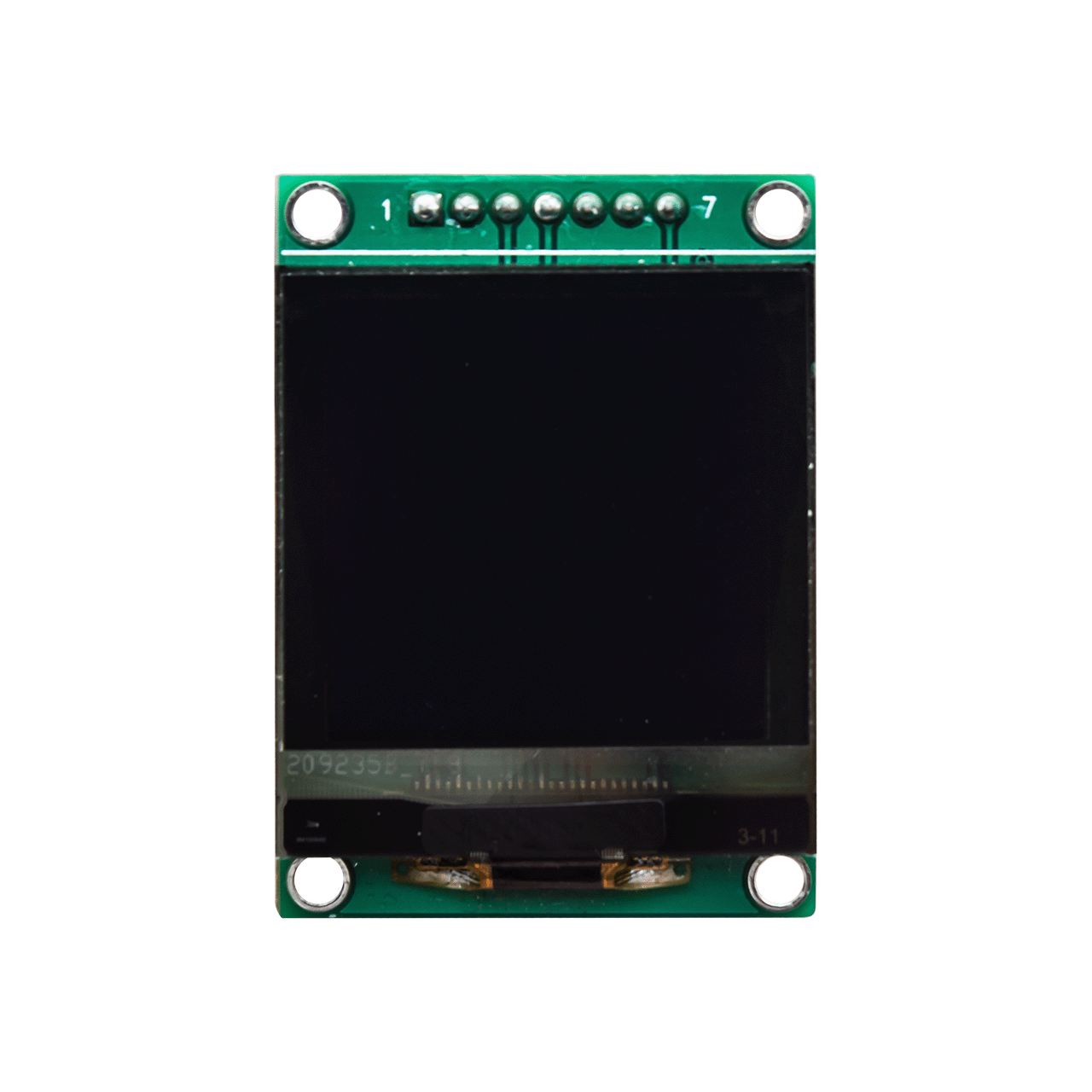 1.5英寸128x128 白色图形 OLED 模块单色显示屏 SH1107