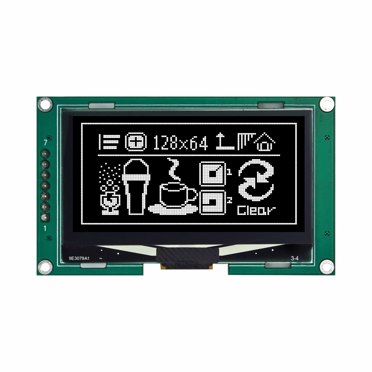 2.42 inch 128x64 White Graphic OLED Module MONO DISPLAY SSD1309