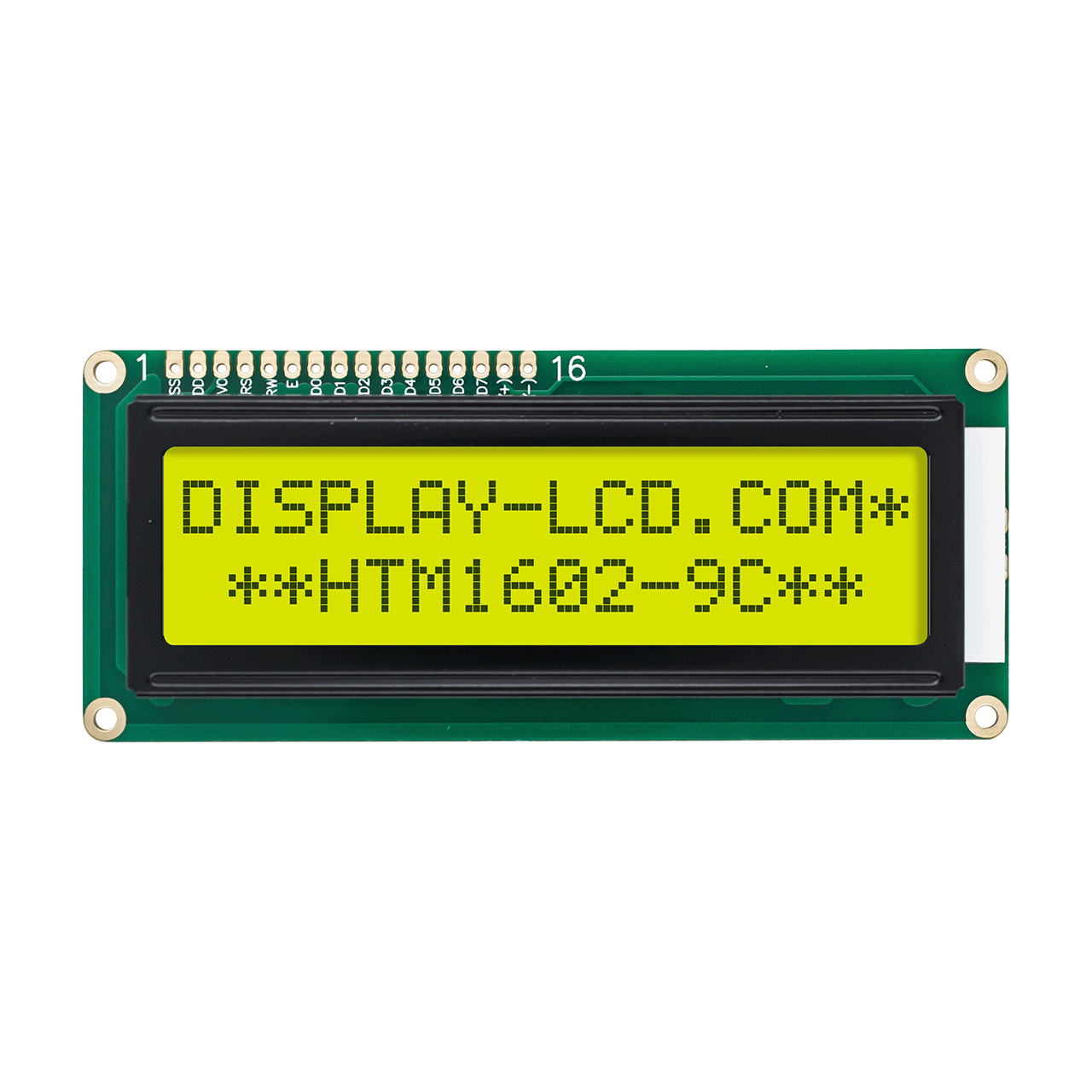 Character LCD Module |2X16 STN+ Gray Display with yellow/green Side Backlight-Arduino