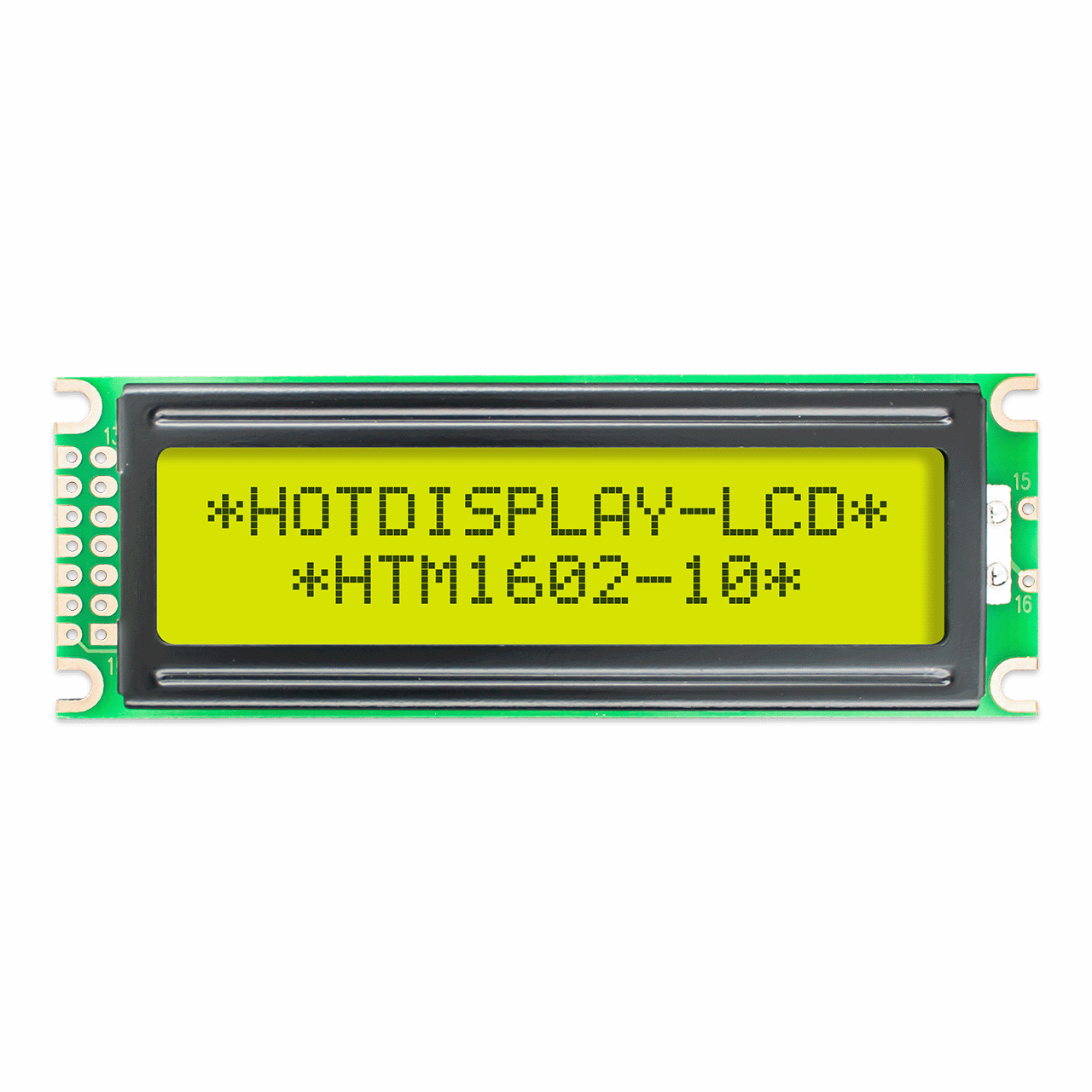 Arduino-Character LCD | 2X16 STN+ Yellow/Green Display with Yellow/Green Backlight