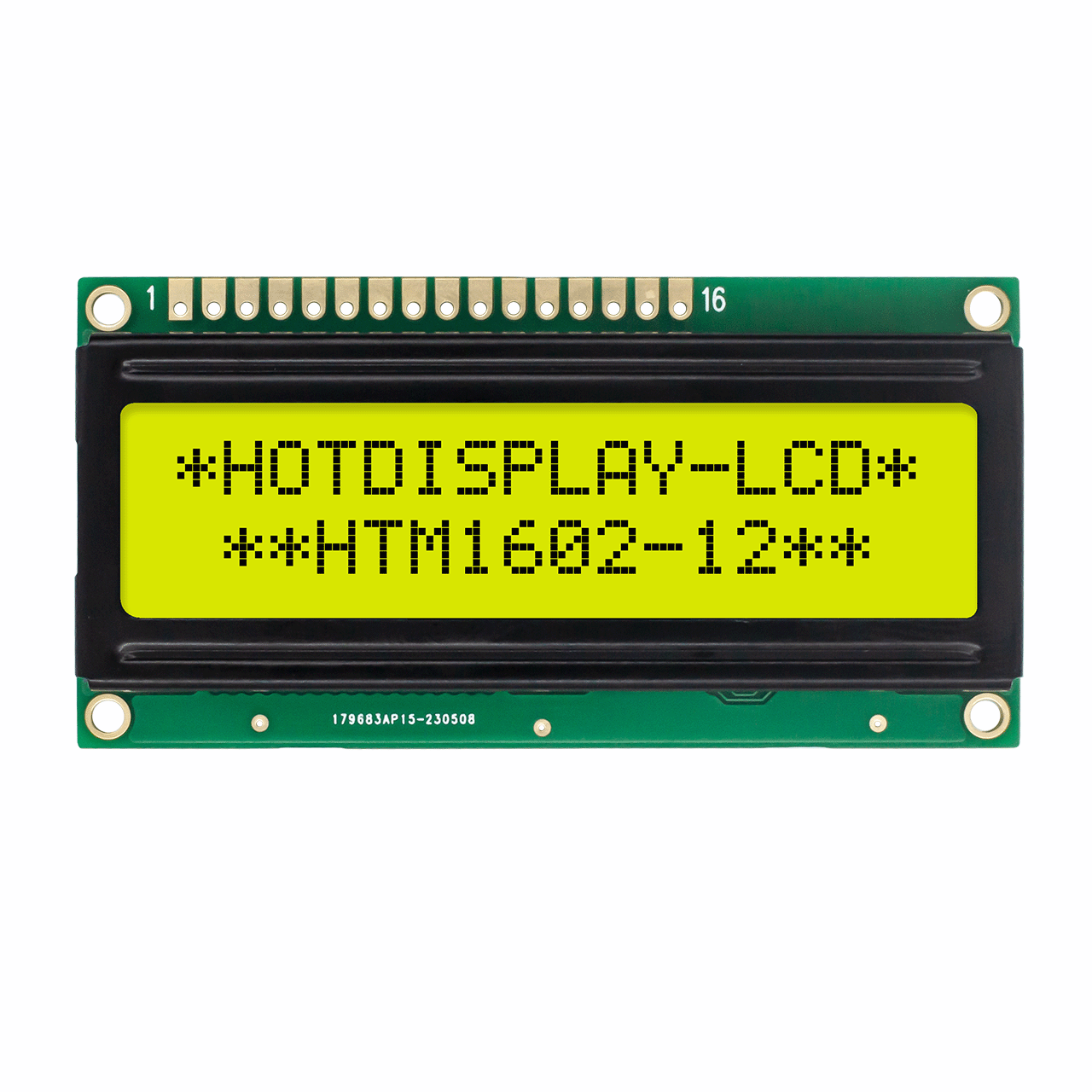 16X2 Character LCD Mono Display | STN+ Gray  with Yellow/Green Backlight-Arduino