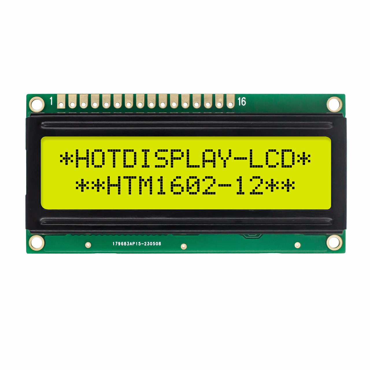 Character LCD Module |16X2 Mono Display STN+ Gray  with Yellow/Green Backlight-Arduino