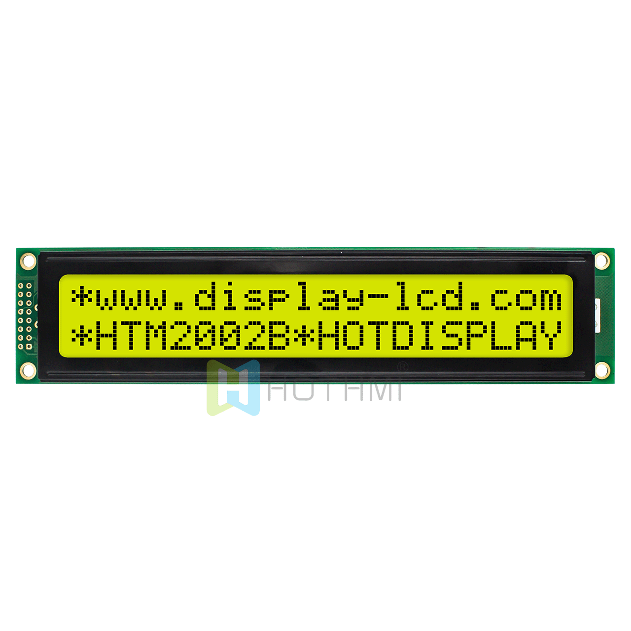 character LCD module/20X2 yellow-green screen STN positive display/ST7066U control/Arduino/transflective display