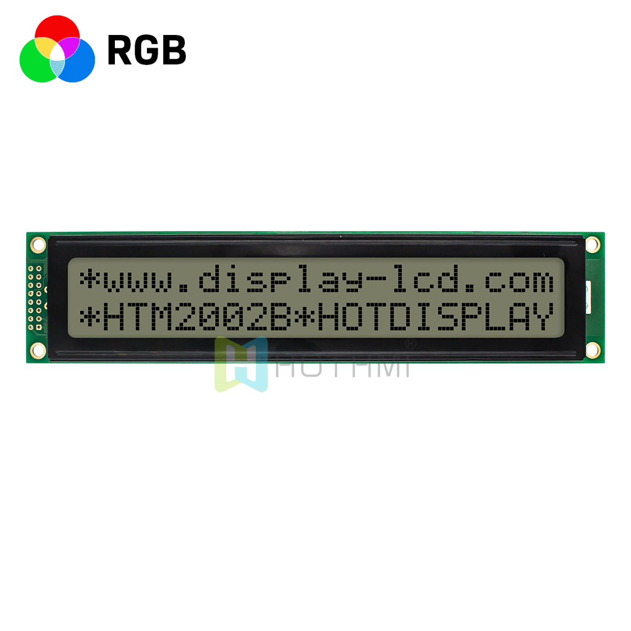 character LCD modules |2x20 s transmissive LCD display Module |  red green blue LED backlight | FSTN (+) front display | st7066u controller 