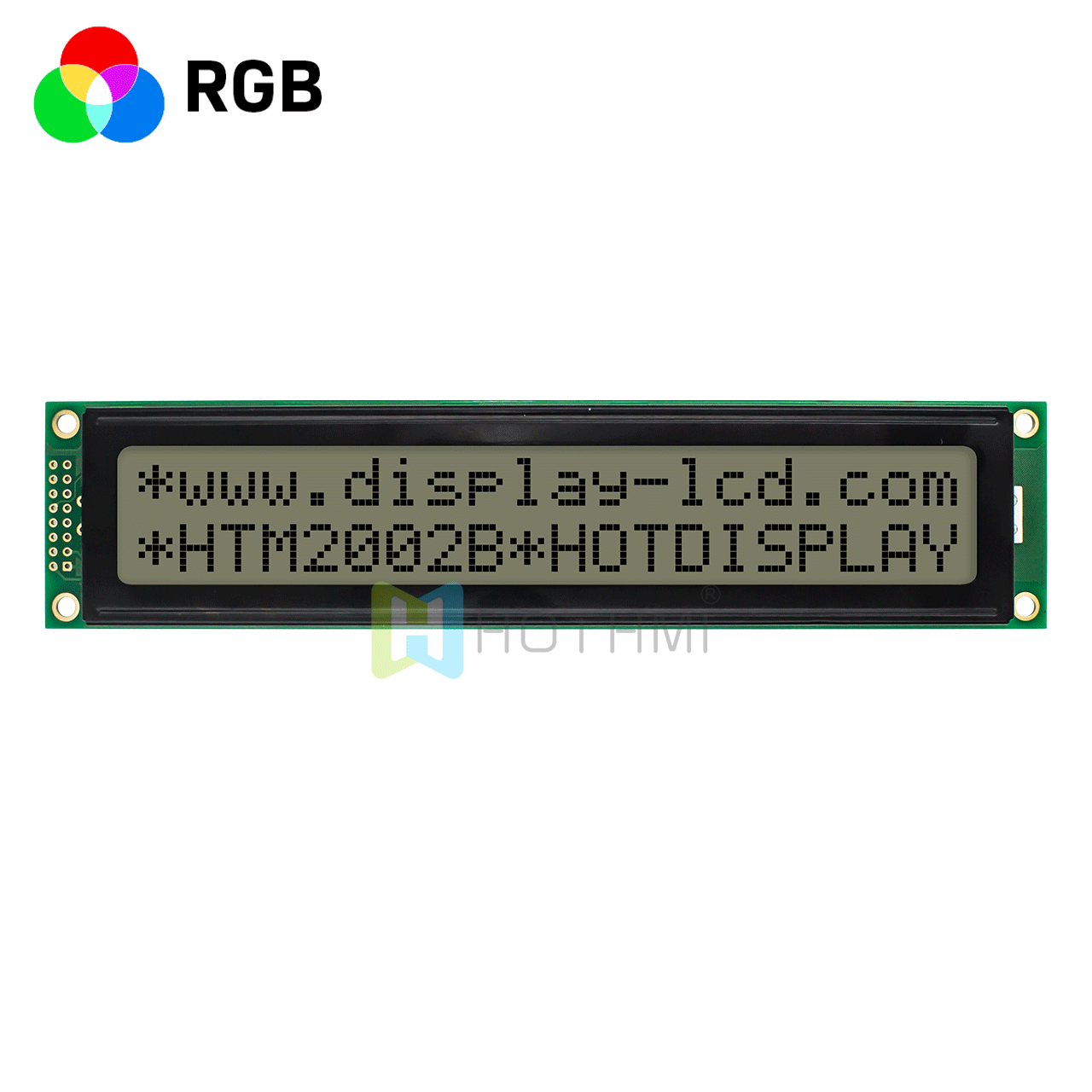 character LCD modules |2x20 s transmissive LCD display Module |  red green blue LED backlight | FSTN (+) front display | st7066u controller 
