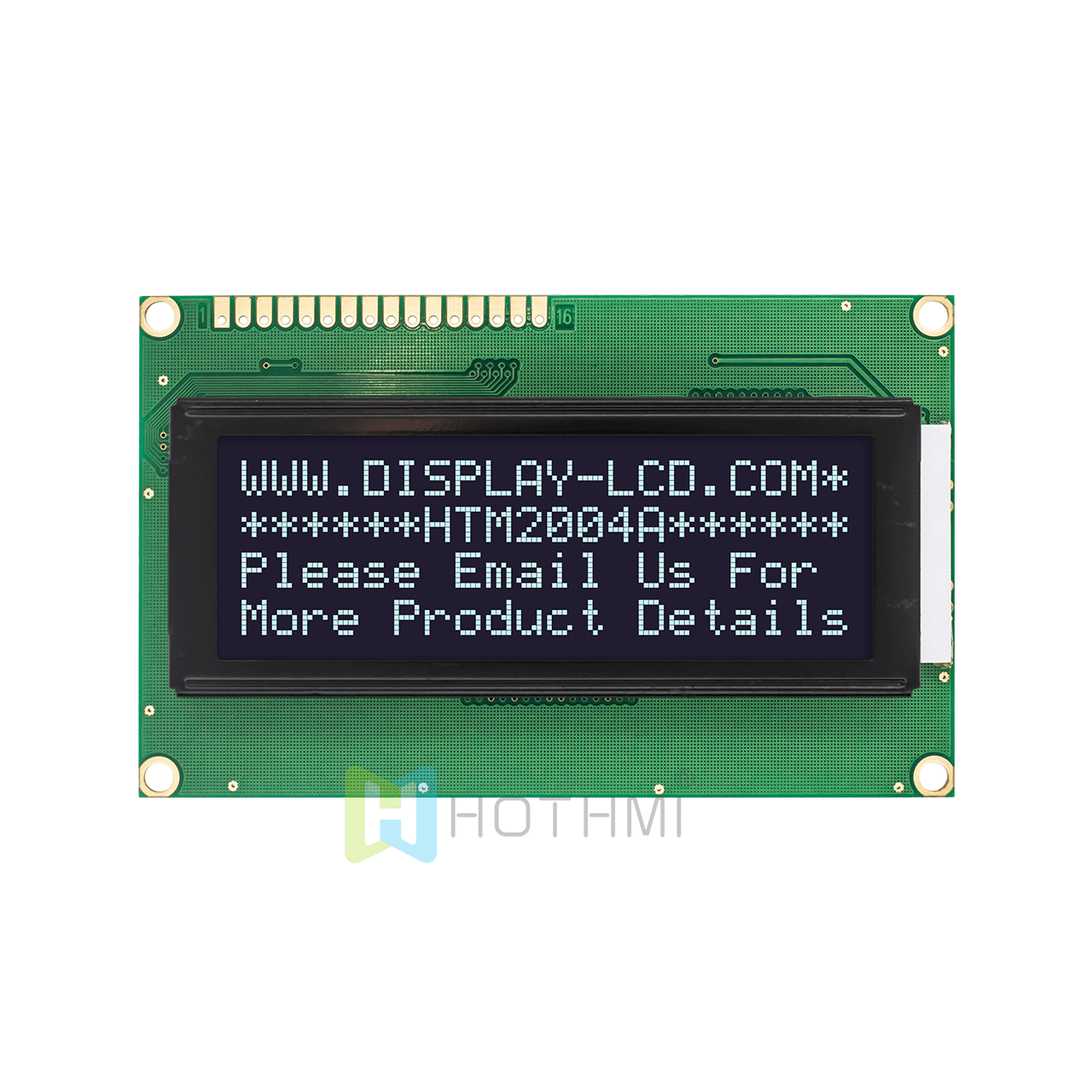character LCD module |20x4 | Monochrome  DSTN - | With white side backlight | Arduino display | Transflective | White text on black background | 3.3v/5.0v | ST7066 control