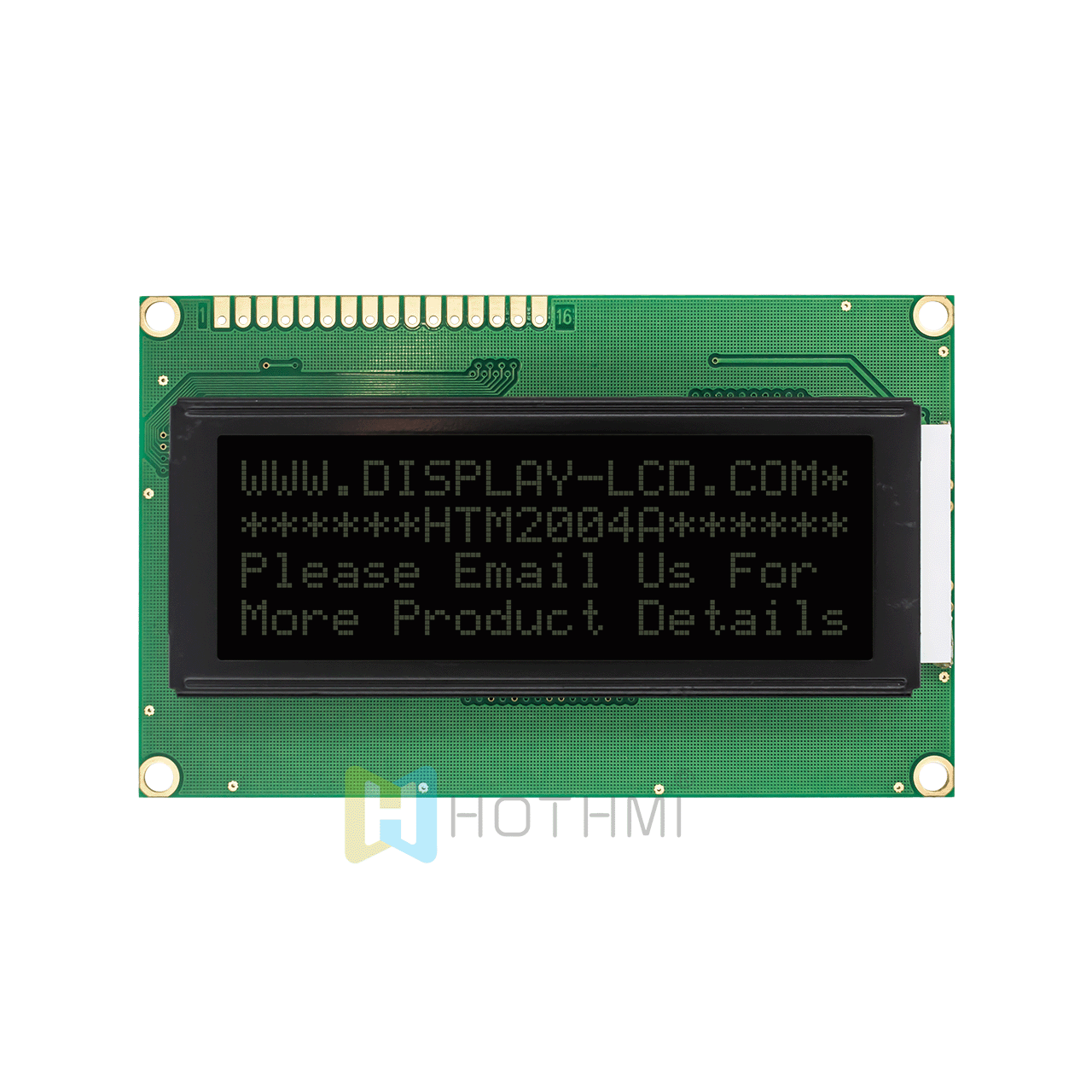 character LCD module |20x4 | Monochrome  DSTN - | With white side backlight | Arduino display | Transflective | White text on black background | 3.3v/5.0v | ST7066 control