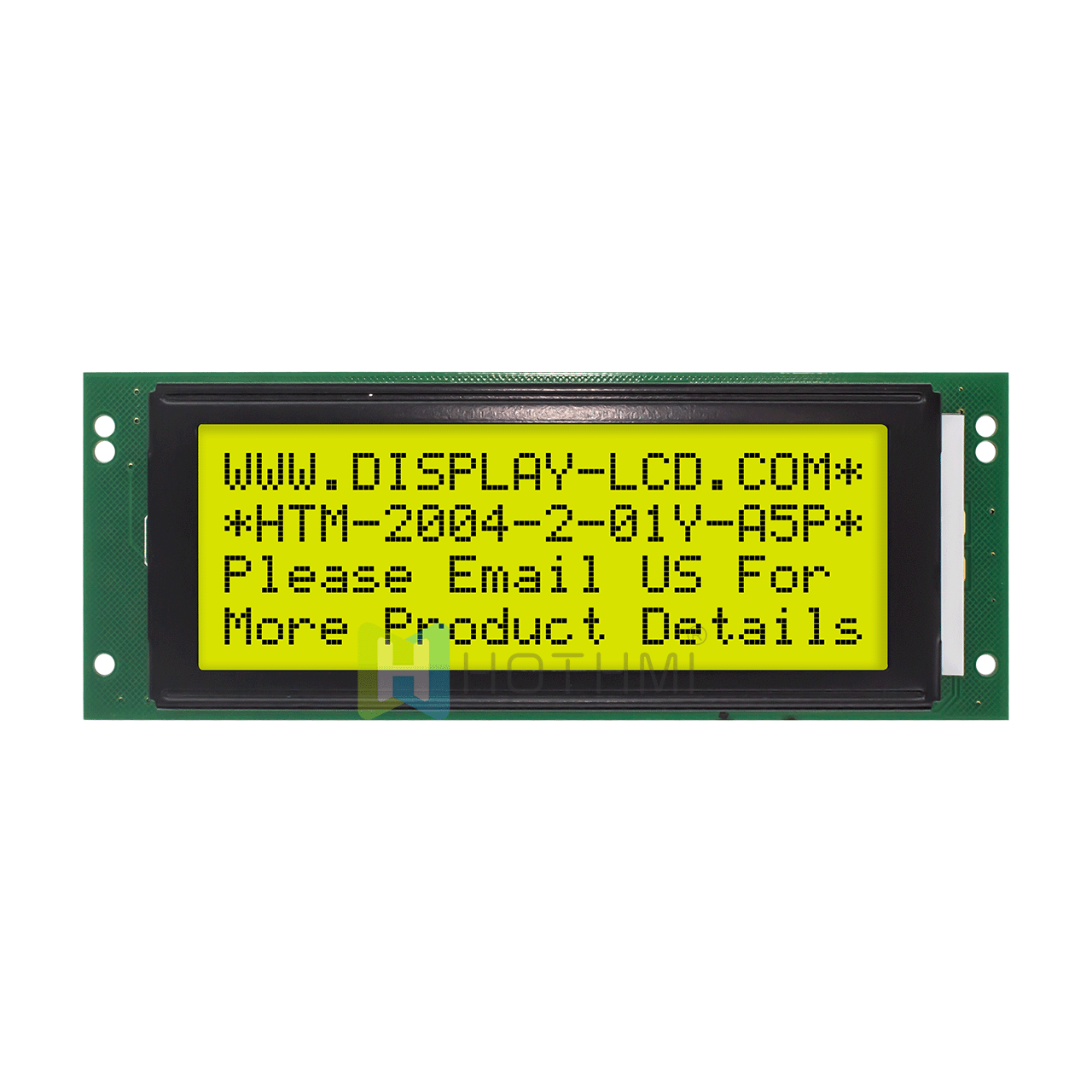 4X20 Character LCD Module// Monochrome Transflective/STN+ Yellow-Green Display/With Yellow-Green Backlight/Arduino Display/ST7066U Controller/5.0V